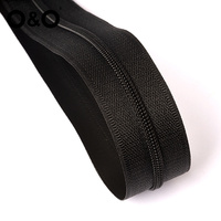 O & O Invisible Reverse Open-end Zipper Usine Vente en gros Fermeture à glissière étanche Ykkk Fermeture à glissière en nylon pour vêtement et accessoires de traitement