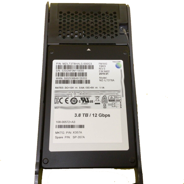 Great Quality NetApp X357A-R6 3.8TB SAS 2.5" SFF Internal SATA 3.0 Server SSD