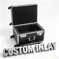 Valise trolley en aluminium noir avec roulettes, poignée télescopique et séparateur amovible, valise en aluminium à roulettes avec couvercle alvéolé