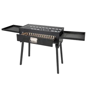 Outdoor Große Grill Grills Edelstahl Grill Raucher Tragbare Holzkohle Rauchfreier Grill