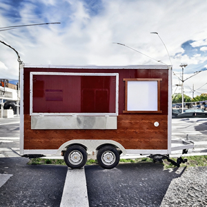 Carrito de Comida Móvil de Acero Inoxidable de 4 Ruedas para Helados, Planificación de Calles Peatonales, Calle de Comida, Quiosco Famoso en Internet, Venta Ambulante - Product Image 4