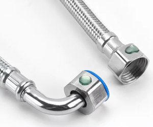 Nouveau raccord coudé tressé en acier inoxydable SLGPC pour tuyau flexible haute température en métal pour eau chaude - Product Image 5