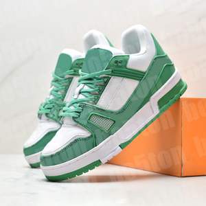 Zapatillas de deporte de cuero genuino de marcas famosas para mujer, zapatos de alta calidad, zapatos de lujo de diseñador para hombres - Product Image 2