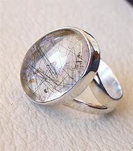 Commercio all'ingrosso <span class=keywords><strong>925</strong></span> Sterling Silver nero quarzo rutilato significato negozi di gioielli al quarzo rutilato annerito - Product Image 3