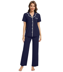 Conjunto de Pijama para Mujer, Envío Inmediato, Liquidación, Precio Bajo, Ropa de Dormir de Bambú, Se Aceptan Pedidos de una Sola Pieza, Envío No Incluido - Product Image 1