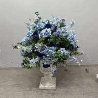 PPS Hot Sale Blauwe Bloembol Kunstzijde Bruidsbloembol voor Bruiloft Evenement Tafeldecoratie