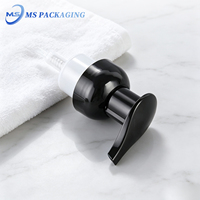 Échantillons gratuits 43mm pompe à mousse plastique couleur personnalisée avec clip 43-410 couvercles de pompe cosmétique bouchons et fermetures
