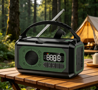 Radio solaire portable rechargeable 10000 mAh avec fonction lampe torche FM AM WB pour la maison