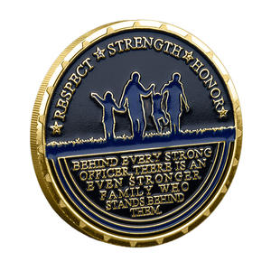 Moneda Conmemorativa de Metal, Artesanía Personalizada, Obsequio Conmemorativo con Relieve Temático, Artículo Coleccionable, Respeto, Honor y Fuerza - Product Image 3