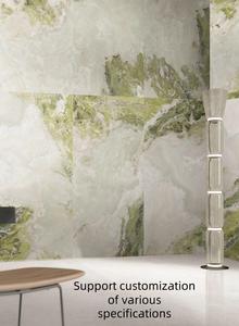 Azulejos Verdes <span class=keywords><strong>de</strong></span> Lujo <span class=keywords><strong>de</strong></span> 75x150 Milímetros, Textura <span class=keywords><strong>de</strong></span> <span class=keywords><strong>Piedra</strong></span> Pulida para Pisos, Resistentes al Desgaste, Paneles <span class=keywords><strong>de</strong></span> Porcelana para Paredes a Bajo Precio - Product Image 2