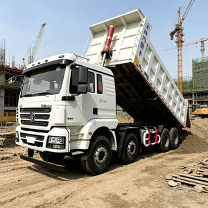 Camion benne poids lourd Shacman 8x4 40 tonnes diesel pour le transport de gravier, travaux de terrassement et de construction, et le transport de matériaux en vrac sur chantier - Product Image 1