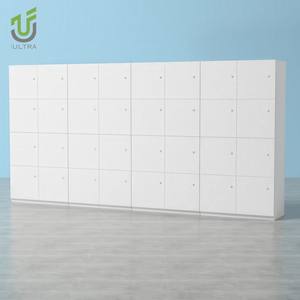 IULTRA Casier en bois à profil bas, <span class=keywords><strong>armoire</strong></span> de rangement de bureau courte avec portes verrouillables sous les fenêtres ou les bureaux - Product Image 2