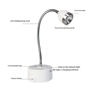 เครื่องอบเล็บเจล LED ไร้สาย 9W คุณภาพสูง พับได้ ขนาดเล็ก ใช้งานง่าย อบแห้งเร็ว แบบแฮนด์ฟรี สำหรับนิ้วเดียว - Product Image 3
