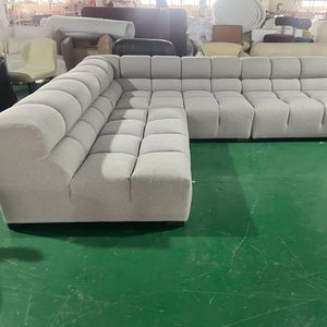 Sofá Seccional Moderno en Forma de L, Convertible, de Tela, para Sala de Estar, Sofá de Esquina de Lujo - Product Image 1