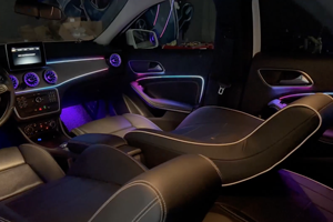 Éclairage d'ambiance W117 pour Mercedes-Benz CLA GLA W156 2013-18, éclairage LED RGB pour tableau de bord intérieur de voiture - Product Image 2