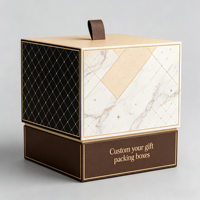 Boîte rigide en papier écologique personnalisée avec fermeture à ruban |   Emballage cadeau cosmétique de luxe réutilisable pour la beauté et les soins de la peau