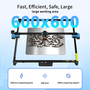 Hai cây nhỏ xách tay <span class=keywords><strong>CNC</strong></span> gỗ plexiglass giàn cắt laser Máy khắc cho kim loại 20 Wát Max Máy trên kim loại - Product Image 2