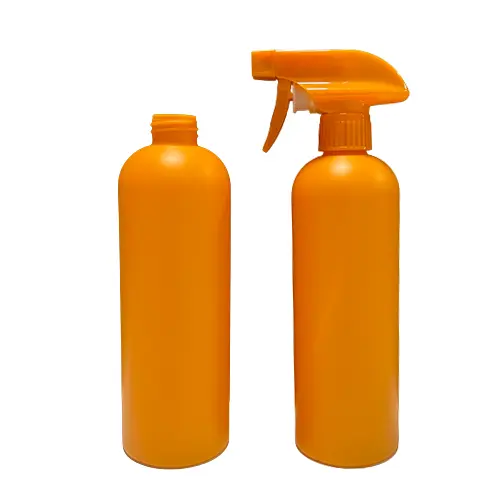 Aangepaste 500 Ml 500 Ml 16 Oz 16 Oz Oranje 100% Hdpe Pcr Plastic Container Trigger Spuitfles Voor Het Schoonmaken