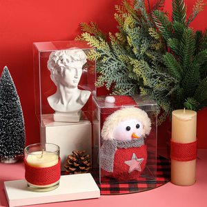 Bán buôn PCV <span class=keywords><strong>Pet</strong></span> hình chữ nhật rõ ràng bao bì nhựa hộp nhựa hiển thị đứng bảo vệ hộp bao bì trong suốt hộp - Product Image 4