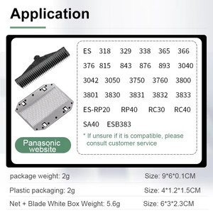 Rasoio Elettrico a Lamina Singola USB Lavabile per Viso e Corpo, Uso Domestico per <span class=keywords><strong>Panasonic</strong></span> ES9943C ES318 329 338 365 - Product Image 4