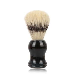 Brocha de afeitar Playboy de pelo de tejón puro con mango negro para afeitar la cara de los hombres - Product Image 1