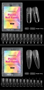 120 <span class=keywords><strong>Piezas</strong></span>, 28 Estilos, Extensiones de Uñas de Plástico de Cobertura Completa, Multi-forma, Cuadradas y Stiletto, para Uso en Dedos - Product Image 6