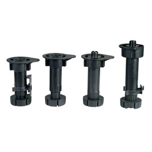 Pieds de meubles réglables 90-125 mm en PP avec clips pour plinthes, pour meuble-lavabo de salle de bain - Product Image 2