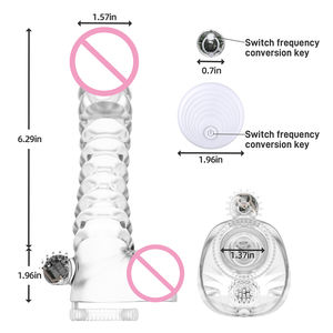 OEM ODM Hot Selling 20 Vibrations modi Dildo Sexspielzeug für Erwachsene G-Punkt Vibrierender Dildo Elektrische Penis abdeckung - Product Image 2