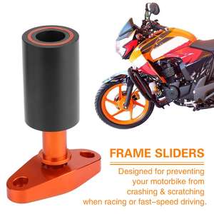 Protection de carrosserie CNC en alliage d'aluminium orange pour moto KTM DUKE125 200 390, bloc anti-chute, protection du moteur - Product Image 2