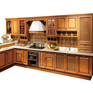 Mobili da Cucina in Legno Massello su Misura per Tutta la Casa, Armadietti in Stile Naturale, Moderni Mobili da Cucina Integrati - Product Image 3