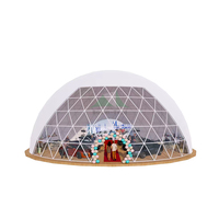 Diamètre Igloo Dôme géodésique Structure en acier Tente de camping Hôtel Dôme de luxe Maison Glamping Dôme rond Tente