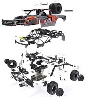 Voiture télécommandée tout-terrain YIKONG DF7 V3 YK4072 à l'échelle 1:7, Desert Fighter, servo 35 kg, 4 roues motrices, système de radiocommande 6 canaux pour les aventures dans le désert