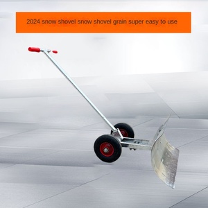 Nouvelle <span class=keywords><strong>pelle</strong></span> à grains robuste à roues pour usage domestique - Couleurs argent/noir/rouge - Origine Chine - Pour déneigement et empilage de maïs et de céréales - Product Image 2