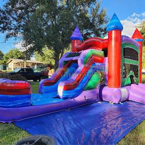 <span class=keywords><strong>Castillo</strong></span> Inflable Comercial para Adultos con Tobogán, Equipo para Fiestas, Combo de Brincolín Inflable para Exteriores - Product Image 3