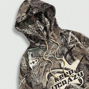 ชุดวอร์มลายพรางแบบโอเวอร์ไซส์ หนัก 500gsm รุ่นใหม่ประจำปี 2025 สำหรับคนไซส์ใหญ่  ลายพราง Real Tree พร้อมฮู้ดและกางเกงจ็อกกิ้ง - Product Image 3
