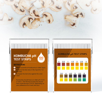 Bandelettes de test de pH pour Kombucha, plage de 0 à 6 pH, pour la surveillance de la fermentation du Kombucha, kit de test de thé fermenté fait maison, OEM