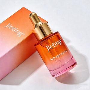 30ml 50ml 60ml 80ml 100ml Flat Shoulder Serum Oil Glass Dropper <b>Bottle</b> with Packaging Gift <b>Box</b> - Product Image 1