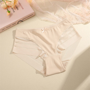 กางเกงในผู้หญิงขายส่ง ผ้าฝ้ายระบายอากาศ เอวกลาง ไซส์ใหญ่ ปิดมิดชิด - Product Image 6