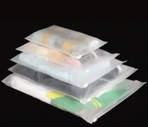 Zipper Bag Wholesale PVC/EVA/PP High Quality Zip Lock Bag Frosted Zipper Bag For Clothing