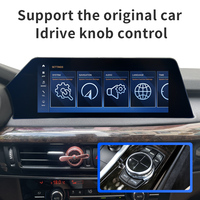 Autoradio Stéréo Voiture 12.3" avec Navigation GPS pour BMW X5 F15 X6 F16 E70 E71, Accessoires avec Bluetooth DSP CarPlay Android Auto