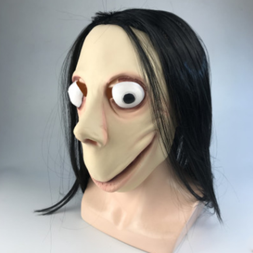 Scary MOMO Halloween Party Latex Mask for Cosplay, April Fool's