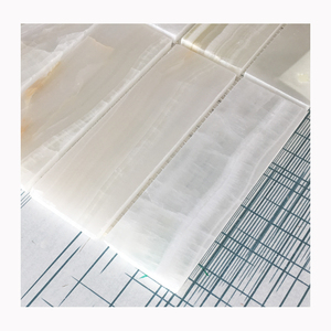 Azulejo de mosaico de ónix blanco, decoración de pared, chapa de mosaico de Jade blanco de Afganistán, mármol Natural, piedra translúcida, arte de baño, tira larga - Product Image 5