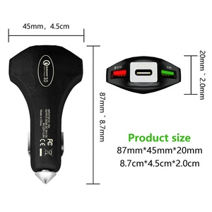 3 Prot 7A 35W Pd QC3.0 carica rapida tipo-<span class=keywords><strong>c</strong></span> caricabatteria da auto 3 <span class=keywords><strong>Usb</strong></span> 35W Qc3.0 per <span class=keywords><strong>iphone</strong></span> caricatore <span class=keywords><strong>Usb</strong></span> <span class=keywords><strong>c</strong></span> - Product Image 5