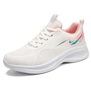 2025 <span class=keywords><strong>sneaker</strong></span> sportive da donna personalizzate eleganti scarpe da passeggio Casual quotidiane in tessuto traspirante materiale superiore da donna Stock - Product Image 5