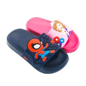 Popular cute Kids cartoon Slippers Children Boys Girls non-slip soft PVC EVA shower indoor slippers outdoor sandals flip flop