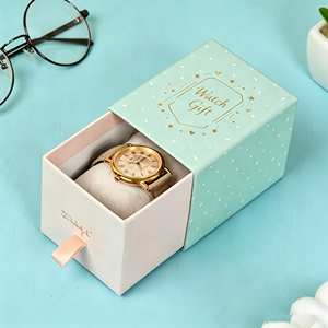 Manufacturer Custom Logo Luxury Watch <b>Box</b> Matte Varnishing Rigid Paper Drawer <b>Box</b> for Gift Bio-Degradable Packaging Wholesale - Product Image 1