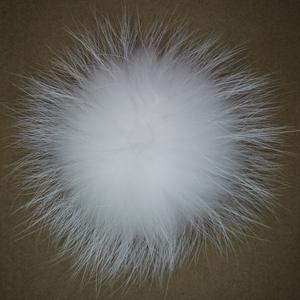 Pompones de Piel de Mapache para Decoración de Sombreros, Coloridos, de 8 cm, 10 cm, 12 cm y 15 cm, para Bebés - Product Image 4