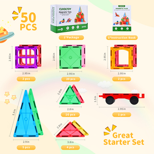 Các Gốc Lý Tưởng Học Tập Đồ Chơi 50 Pcs Xây Dựng Từ Khối Thiết Lập Cho Trẻ Em Từ Gạch Đồ Chơi Quà Tặng Để Thúc Đẩy Sự Sáng Tạo Cho Trẻ Em - Product Image 5