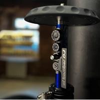 Chicha DJ El Bomber en acier inoxydable, modèle Blue Midnight Race Car Off Road Midnight Shisha
