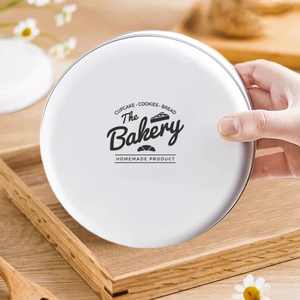 50pcs boîtes à biscuits personnalisées directes d'usine boîte de conserve ronde en métal blanc vide boîte en métal avec impression de Logo - Product Image 5